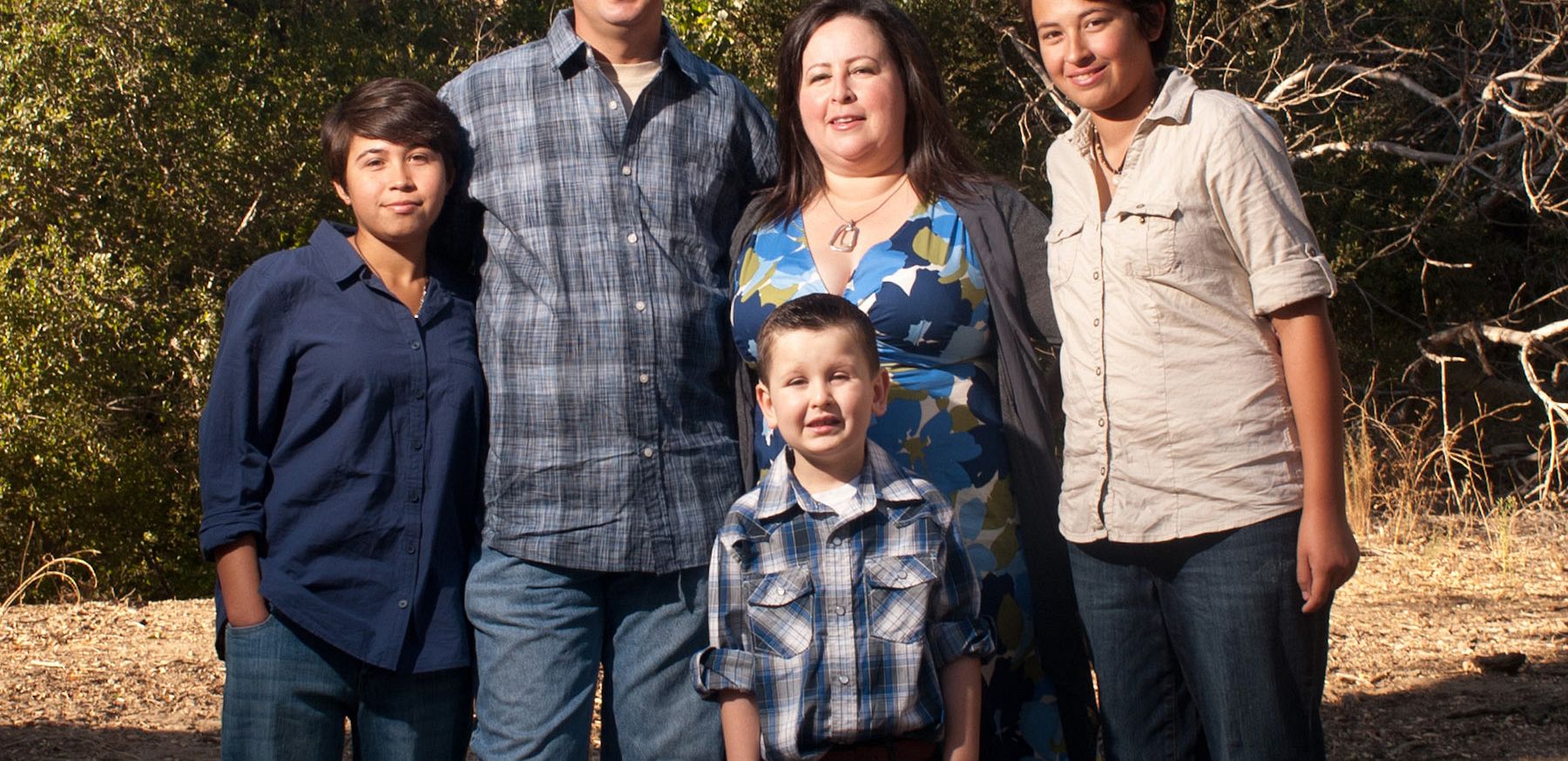 Picture of the Compton family at Camp