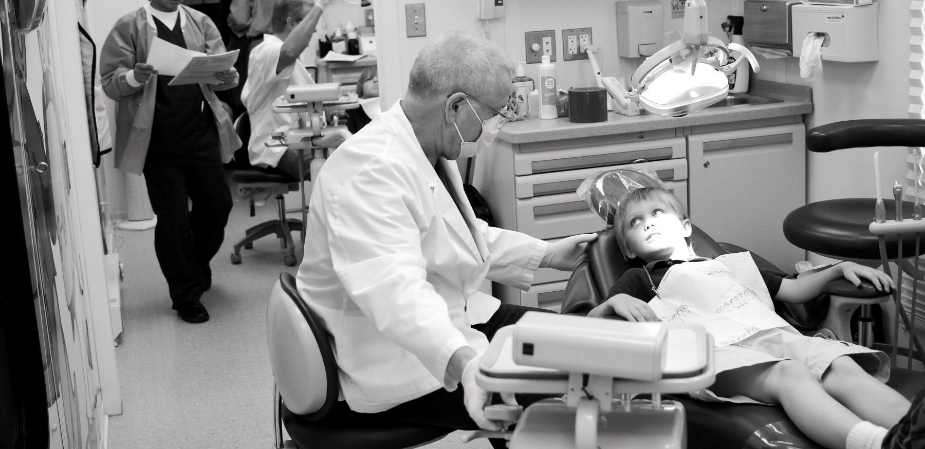 Dental care given to child