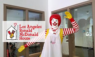 Ronald Statue in the Los Angeles Ronald McDonald House