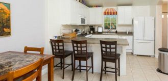 Kitchen area in the Bakersfield Ronald McDonald House