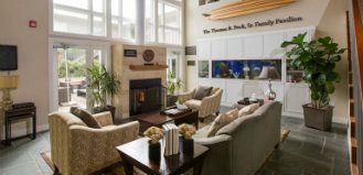 Front room of the Long Beach Ronald McDonald House