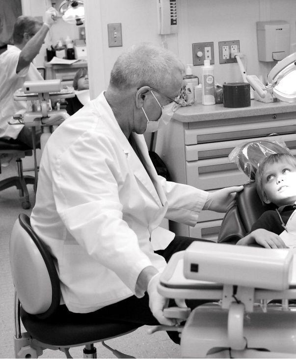 Dental care given to child