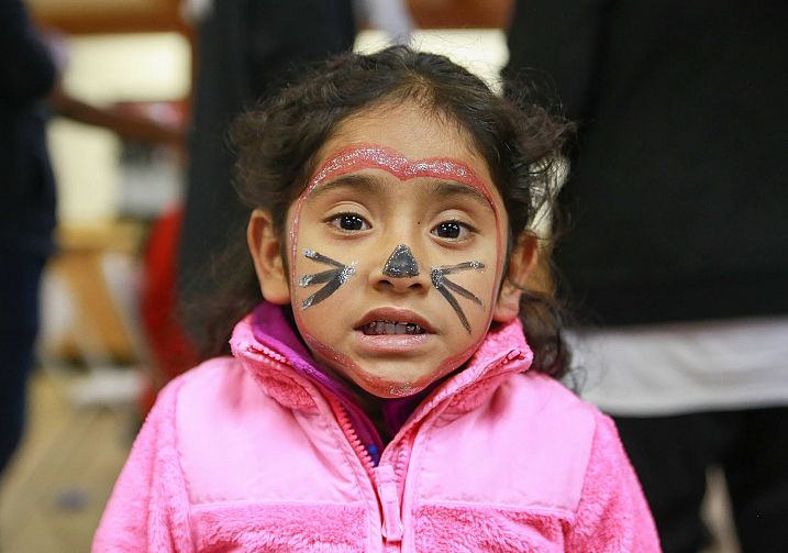 A Little Camper with Facepaint on