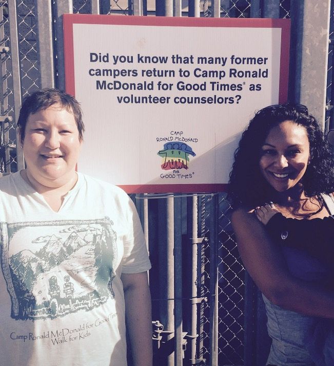 Monica "Sunkistâ€ Sewell on left