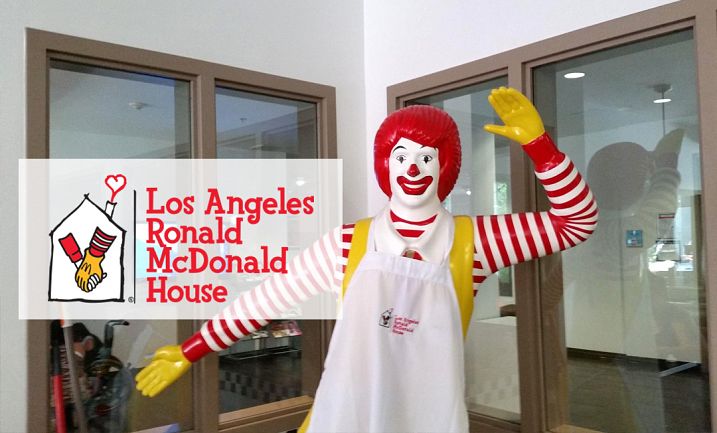 Ronald Statue in the Los Angeles Ronald McDonald House